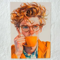 Tradera Gyllene Tankar - A4 Premium Glansigt Papper (utan ram)^ Fotokonst