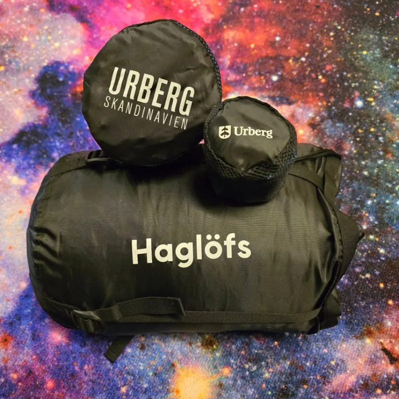 Tradera Camping & Hiking<Haglöfs Artemis +6 sovsäck inkl kudde och liggunderlag