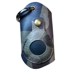 Tradera Handgjord Lädernyckelhållare- Med Plats för AirTag eller Egen Tag!> Nyckelringar & Nyckelfodral