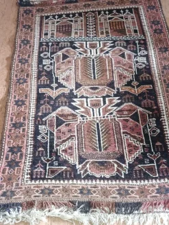 Tradera Handgjord orientaliskatta i bruna toner 140x80 cm> Mattor