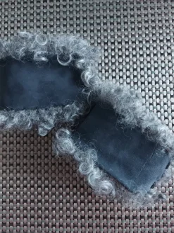 Tradera Handledsvärmare I äkta fårskinn. Svarta.^ Accessoarer