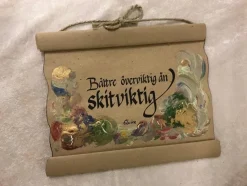 Tradera Handmålning Pergamenttavlor m Visa Ord.^ Måleri