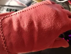 Tradera handskar MOCKA 60-tal RÖDA ofodrade Dam stl. SMALL> Handskar & Vantar