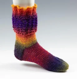 Tradera Handstickade Damsockor Stl. 36-37^ Kläder