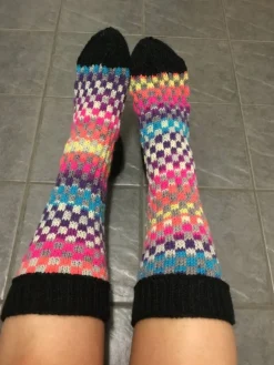 Tradera Handstickade sockor str.38-39^ Kläder