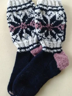 Tradera Handstickade Ullsockor dam^ Kläder