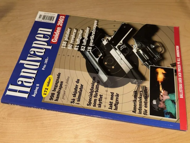 Tradera Skytte<Handvapen Guiden 2003 årgång 8 i fint skick!