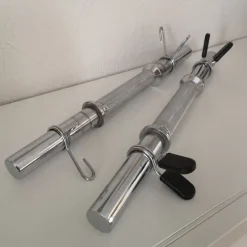 Tradera Träning<Hantlar - 2 stänger och 4 klämmor för viktskivor