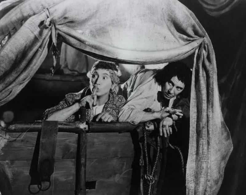 Tradera Harpo och Chico Marx fotografi^ Filmmemorabilia