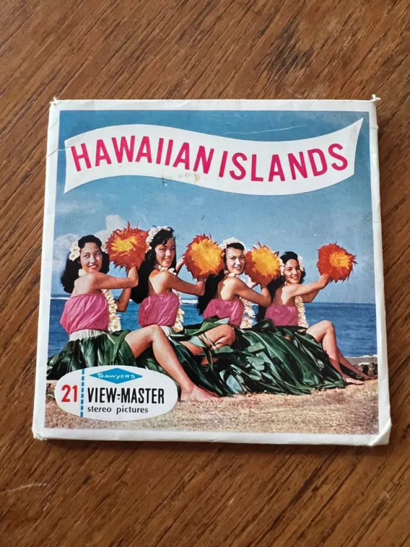 Tradera Hawaiian islands View-Master stereobilder^ Miniatyroptica