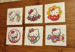Tradera Hello Kitty Sanrio Tatueringar temporära. Nya!^ Tatuering