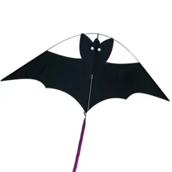 Tradera Lek & Spel<Helsvart Fladdermus Drake med lång svart svans / Bat (Batman) Kite Black