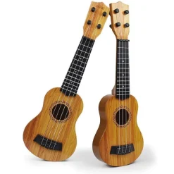 Tradera Helt ny Liten guitar Ukulele för barn - lära sig spela musik instrument> Leksaksinstrument
