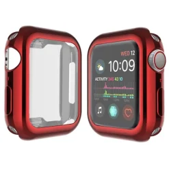 Tradera Övrig Telefoni<Heltäckande Skal till Apple Watch 1/2/3 Skärmskydd 42mm RÖD