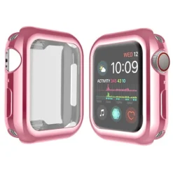 Tradera Övrig Telefoni<Heltäckande Skal till Apple Watch 4/5/6/SE Skärmskydd 44mm ROSA