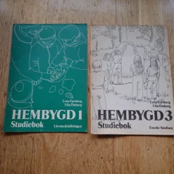 Tradera Hembygd 1 och 3 Studiebok, 1960> Kurslitteratur & Undervisning