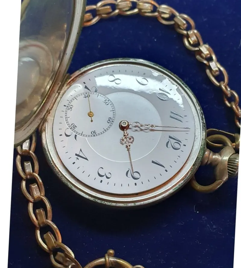 Tradera Herrfickur med klockkedja^ Fickur