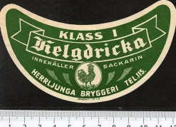 Tradera Herrljunga bryggeri, Helgdricka klass I^ Breweriana