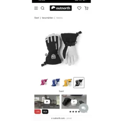 Tradera Alpint<Hestra Army Leather Heli Ski JR storlek 4 - Junior Skidhandskar