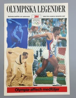 Tradera Olympia<Häfte Olympiska Legender 3M Berömda bedrifter och spännande fakta från...