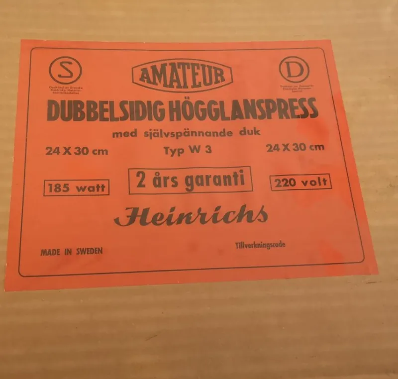 Tradera HÖGGLANSPRESS FRAMKALLNING FILM^ Fotoframkallning & Mörkrum