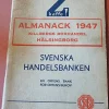 Tradera Hälsingborg Almanacka från året 1947, Med annons reklamer Hälsingborg inne m.m.> Almanackor & Kalendrar