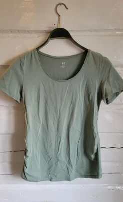 Tradera H&M Mama grön topp, storlek L^ Mammakläder