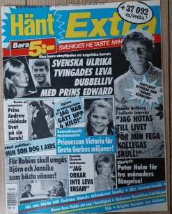 Tradera Hänt Extra 1987 nr 43 Greta Garbo, Mats Ronander, Elisabeth Andreasson> Tidskrifter