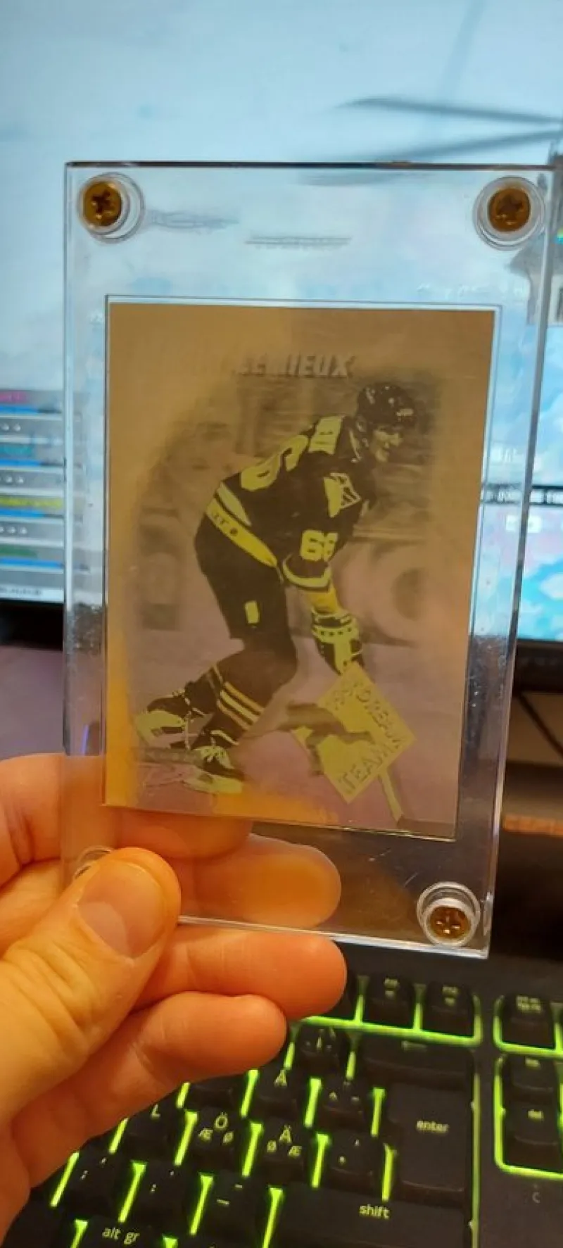 Tradera Hockey kort i topp skick mario lemieux sälsynt kort^ Övrig Hobby