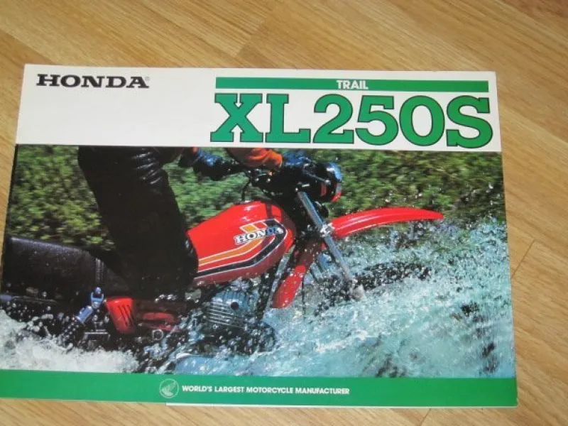 Tradera Honda Trail XL250S 197? Försäljningsbroschyr> Fordonslitteratur