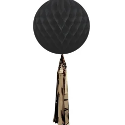 Tradera Honeycomb med tassel - svart^ Bröllopsdukning & Dekorationer