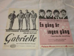 Tradera HOOTENANNY SINGERS 2ST NOTHÄFTEN (BJÖRN/ABBA)^ Noter & Nothäften