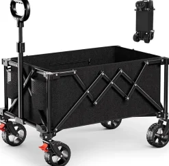 Tradera Trädgårdsredskap<Hopfällbar transportvagn - Robust och kompakt. Ny i förpackning!