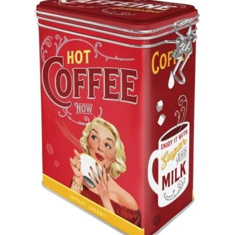 Tradera HOT Coffee Now - plåtburk^ Kaffe & Te