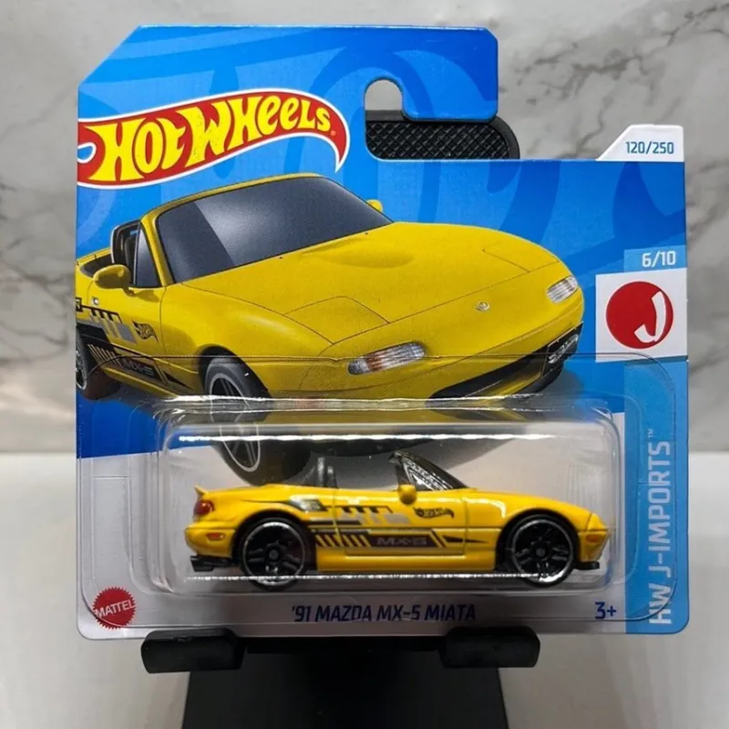 Tradera Hot Wheels '91 Mazda MX-5 Miata - Gul - HW J-Imports 6/10 - 120/250> Leksaksfordon