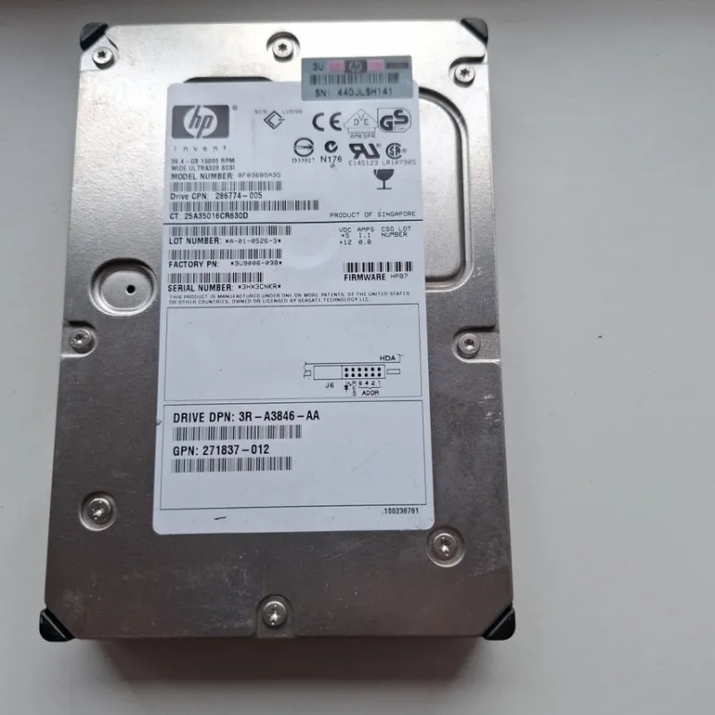 Tradera HP 384GB 15000 RPM hårddisk> Datorservrar & Tillbehör