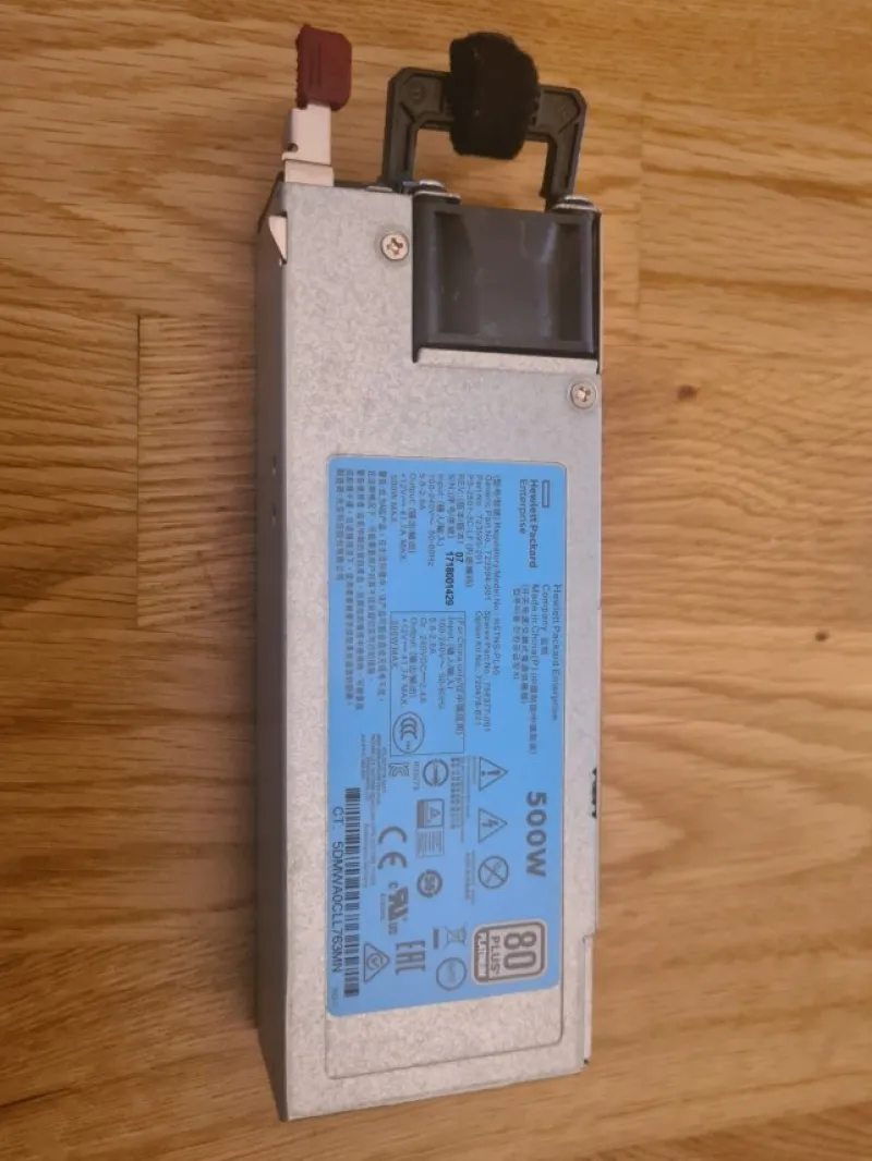 Tradera HPE 500W Flex Slot Platinum Hot Plug Power Supply 754377-001> Datorservrar & Tillbehör