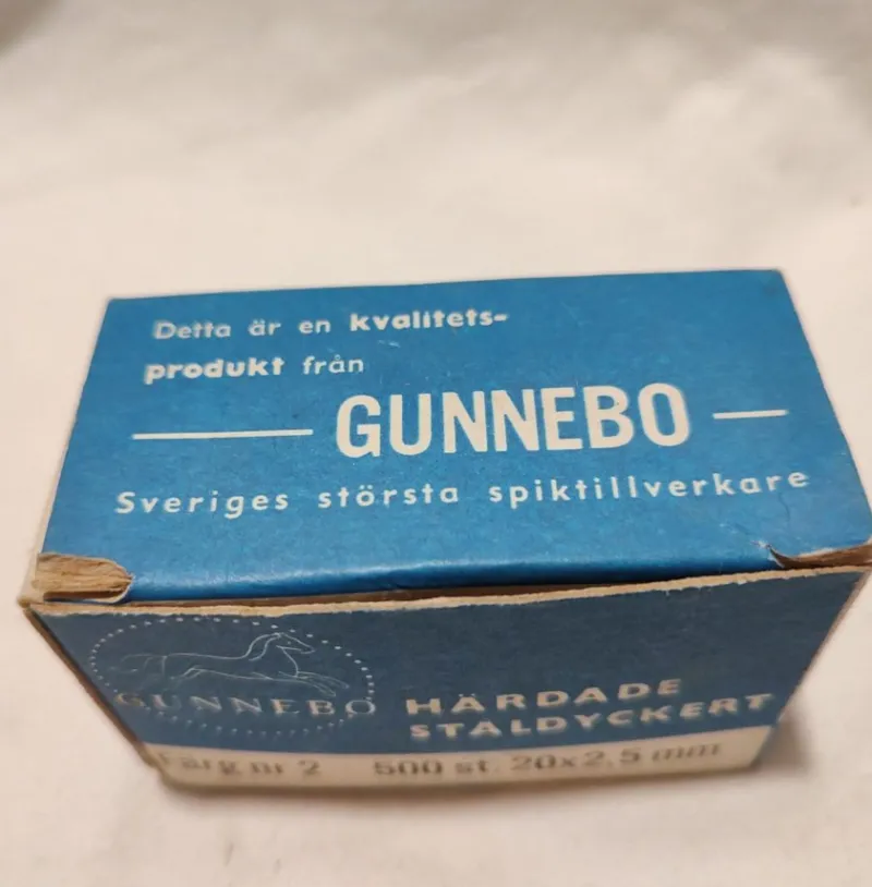Tradera Härdade Ståldyckert 20 x 2,5 mm Gunnebo Bruk> Skruv, Plugg & Spik