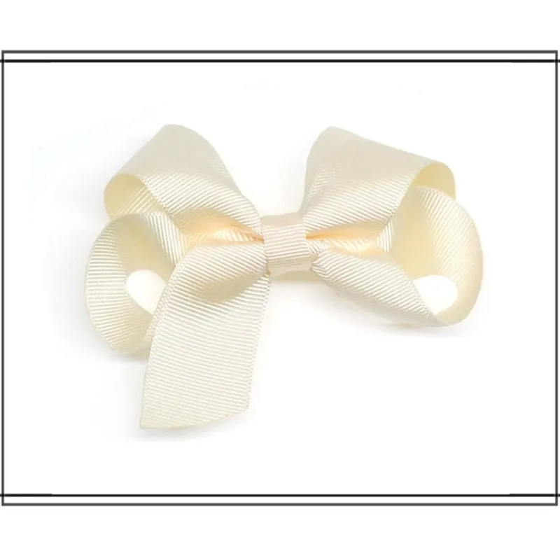 Tradera Hårklämma rosett i ripsband - GRÄDDVIT - liten - hårrosett> Håraccessoarer