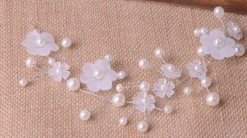 Tradera Hårsmycken & Diadem<Hårprydnad med pärlor och blommor