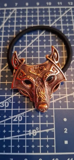 Tradera Hårsmycken & Diadem<Hårspänne varghuvud Red Wolf - Fornnordisk