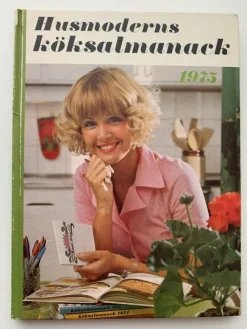 Tradera Husmoderns köksalmanack 1975 - med recept och hushållstips. Skadad rygg lös sida> Hem & Hushåll