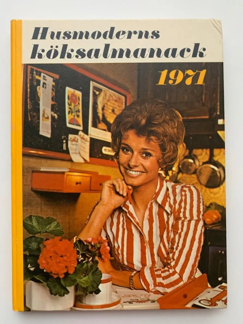 Tradera Husmoderns köksalmanack 1971 - En retro kokbok med recept och tips för hushållet> Hem & Hushåll