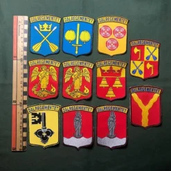 Tradera Militära Samlarsaker<I13 Dalregementet Alla Kompanimärken + 2 varianter Tygmärken
