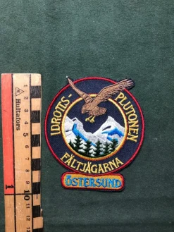 Tradera Militära Samlarsaker<I5 Fältjägarregementet Idrottsplutonen Tygmärke