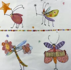 Tradera IKEA Hokus Påslakan / Tyg med fantasidjur, Fjärilar, Sländor, m.m.> Inredning Barnrum