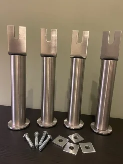 Tradera Ikea sängben, Sultan, rostfritt stål.^ Möbler