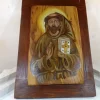 Tradera Ikon S:t Franciskus av Assisi olja på olivträ Helig konstmålning> Ikoner & Religiösa Föremål