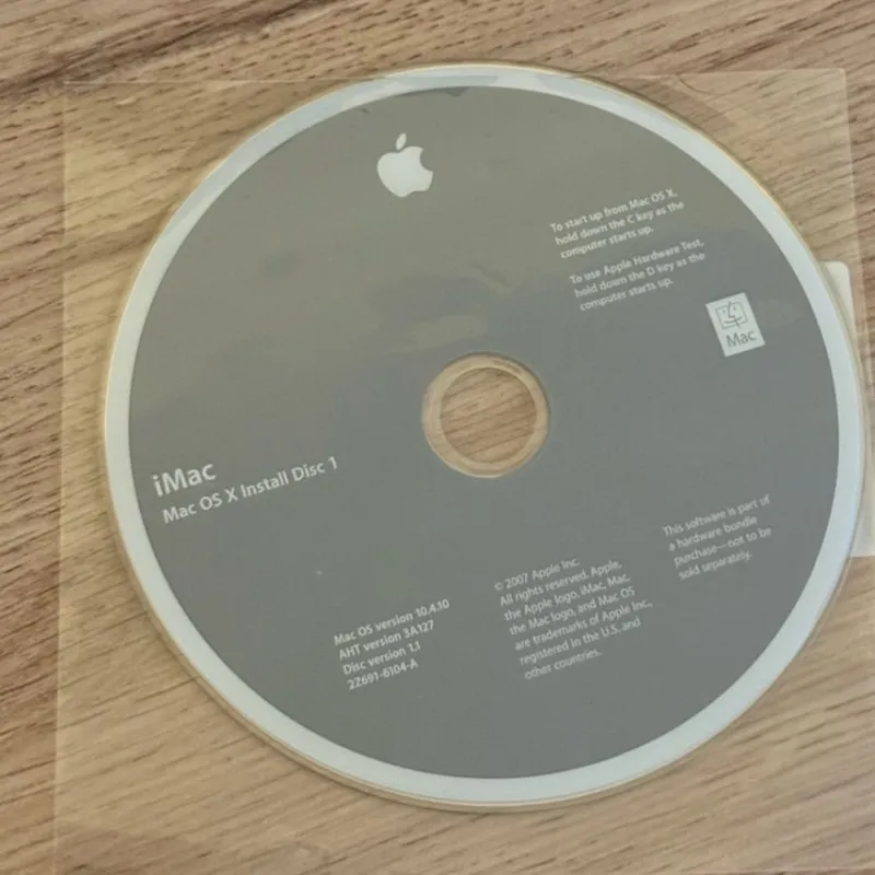 Tradera iMac Mac OS X Install Disc 1> Program & Mjukvara