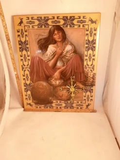 Tradera Indian Girl klocka 518^ Klockor Till Hemmet